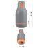 Rebel - masturbator impermeabil, natural-gri
