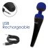 PalmPower recharge - vibrator albastru reîncărcabil pentru masaj