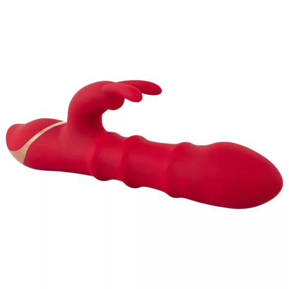 You2Toys Rabbit - vibrator cu inel mobil - silicon roșu