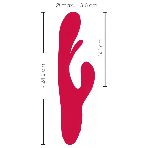 Smile - vibrator cu limbă pentru clitoris - roșu