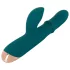 You2Toys - Vibrator tip iepuraș cu inel - rezistent - turcoaz