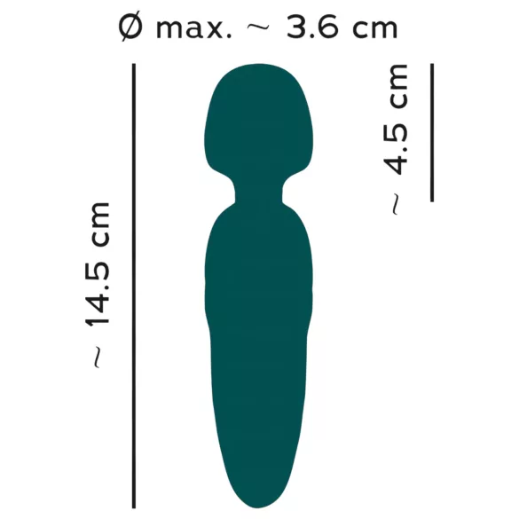 You2Toys Petite - vibrator masaj reîncărcabil - verde