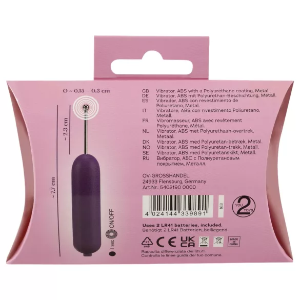 You2Toys - Vibrator clitoral Spot-on - lila