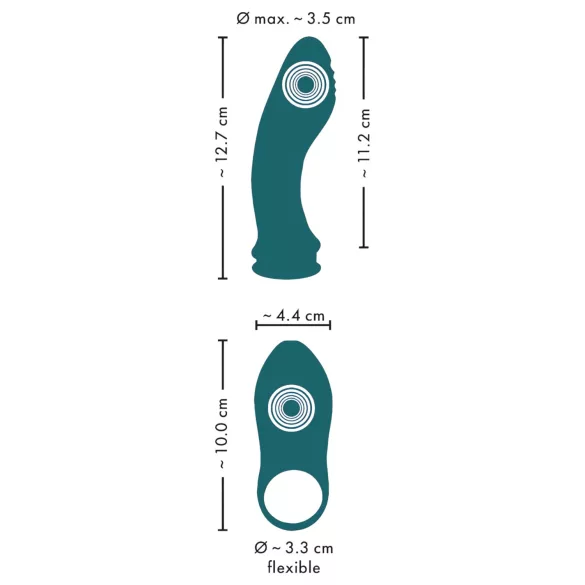 Couples Choice - vibrator 3 în 1 pentru cupluri - multifuncțional turcoaz
