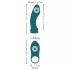 Couples Choice - vibrator 3 în 1 pentru cupluri - multifuncțional turcoaz