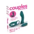 Couples Choice - vibrator 3 în 1 pentru cupluri - multifuncțional turcoaz