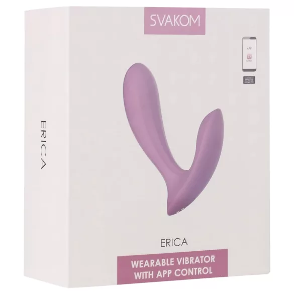 Svakom Erica - vibrator purtabil inteligent - roz