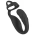 Rebel - vibrator prostată cu inel pentru penis și testicule - negru