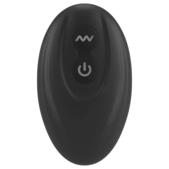 Rebel - vibrator prostată cu inel pentru penis și testicule - negru