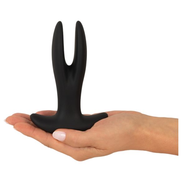 ANOS - vibrator anal cu două capete (negru)