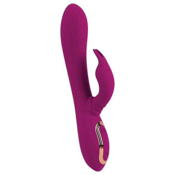 Javida - Vibrator 3în1 cu perle rotative (mov)