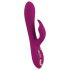 Javida - Vibrator 3în1 cu perle rotative (mov)