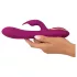 Javida - vibrator rotativ 3 în 1 cu mărgele (mov)
