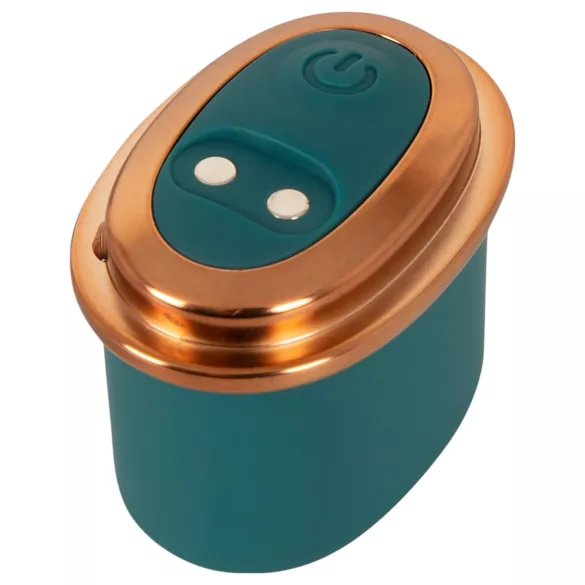 Couples Choice - vibrator 4 în 1 reglabil cu telecomandă (turcoaz)