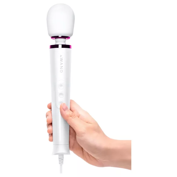 Le Wand Petite Plug-In - vibrator masaj rețea - alb