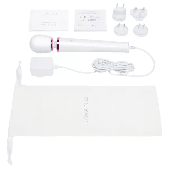 Le Wand Petite Plug-In - vibrator masaj rețea - alb