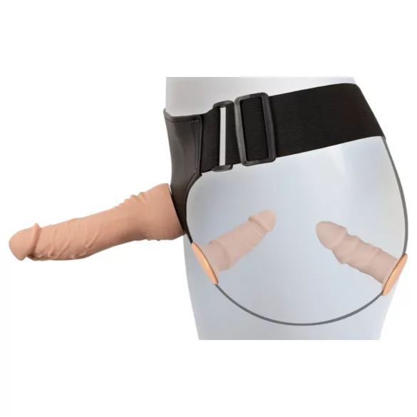 You2Toys - dildo strap-on set - culoare natur