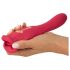 You2Toys - Vibrator 2în1 cu limbă (roz)