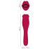 You2Toys - Vibrator 2în1 cu limbă (roz)