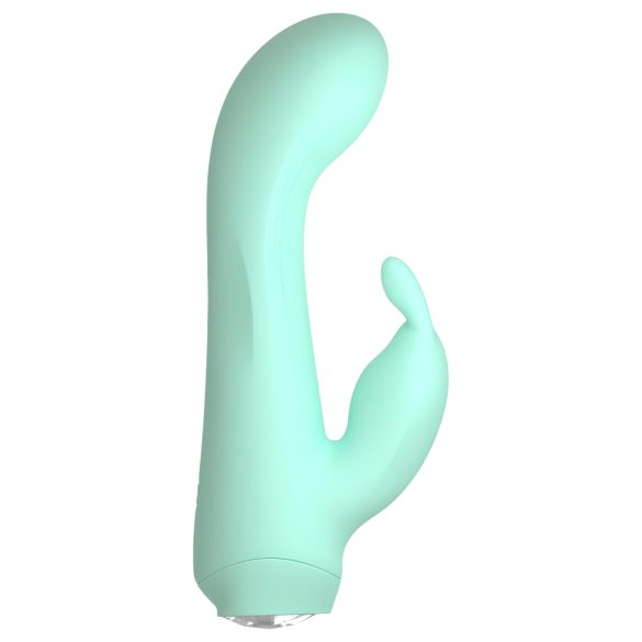 Cuties Mini 4 - vibrator verde, rezistent la apă, cu design iepuraș, reîncărcabil