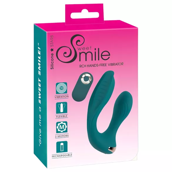 Couples Choice - Vibrator de purtat fără mâini - turcoaz