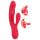 Vibrator Rabbit Roșu - Cu 3 Motoare și Thumping pentru Plăcere Intensă