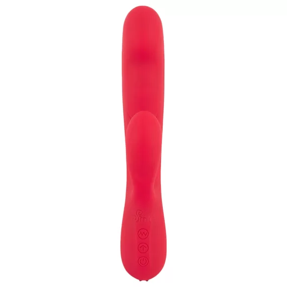 Smile Thumping Rabbit - vibrator cu 3 motoare - reîncărcabil - roșu
