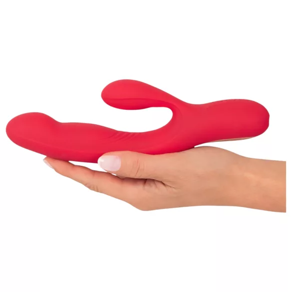 Smile Thumping Rabbit - vibrator cu 3 motoare - reîncărcabil - roșu