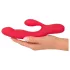 Smile Thumping Rabbit - vibrator cu 3 motoare - reîncărcabil - roșu