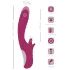 Javida - Vibrator cu limbă și penetrare - lila