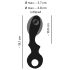 Eternal - vibrator gonflabil pentru punctul G (negru)