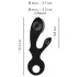 Eternal - vibrator cu braț pentru clitoris, pompat - silicon negru