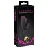 Eternal - vibrator cu braț pentru clitoris, pompat - silicon negru