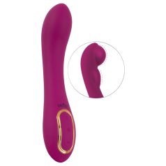 Javida - vibrator dual cu pompare - silicon mov