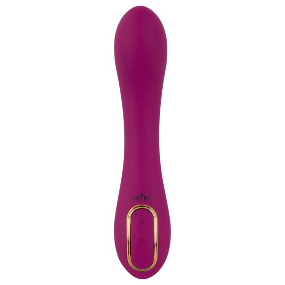 Javida - vibrator dual cu pompare - silicon mov