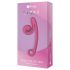 Snail Vibe Curve - vibratoare dublu stimulare clitoris și punct G - silicon roz