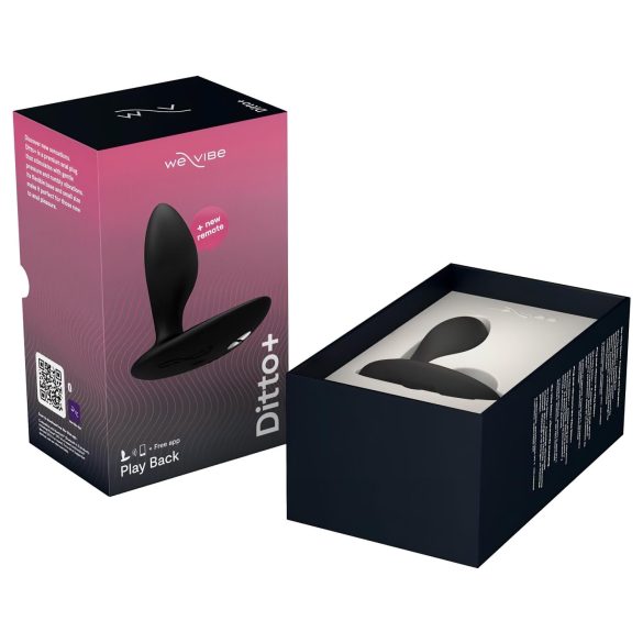 We-Vibe Ditto+ - vibrator anal inteligent cu acumulator - negru