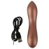 Smile - mini vibrator flexibil pentru punctul G (bronz)