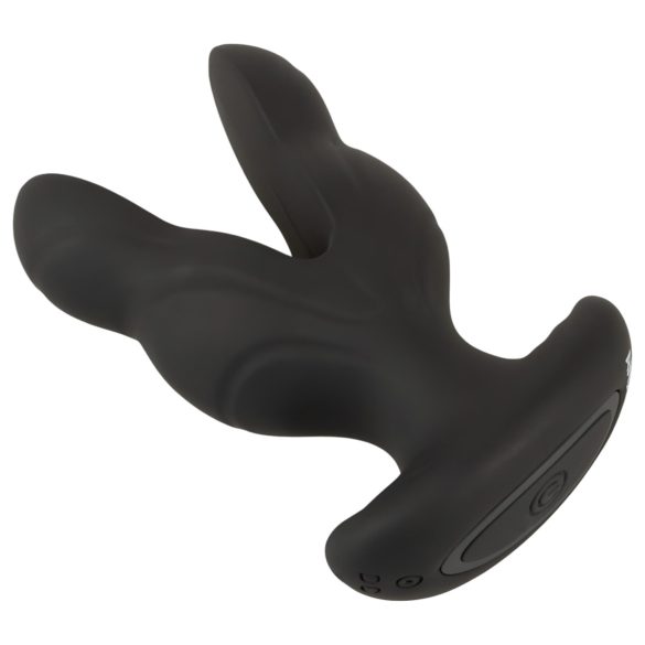 ANOS - vibrator anal dublu - silicon negru