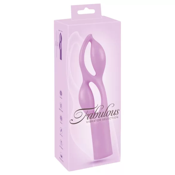Vibrator dublu motor Fabulous, mov, reîncărcabil