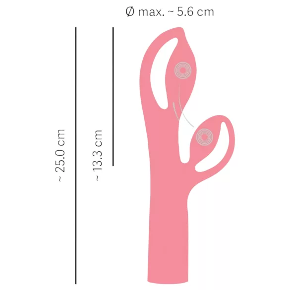 You2Toys Fabulous - vibrator cu braț pentru clitoris - reîncărcabil - roz
