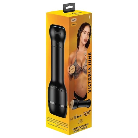 Kiiroo - Masturbator oral pentru bărbați - cu efect de supt - negru