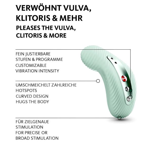 Fun Factory Laya III - vibrator clitoridian impermeabil (verde)