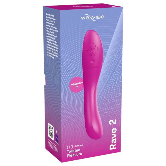 We-Vibe Rave 2 - vibrator pentru punctul G inteligent reîncărcabil roz