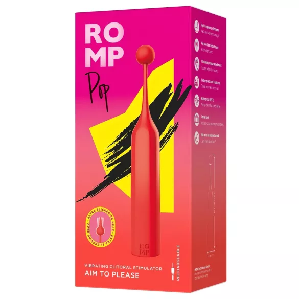 ROMP - mini vibrator pentru clitoris - roșu