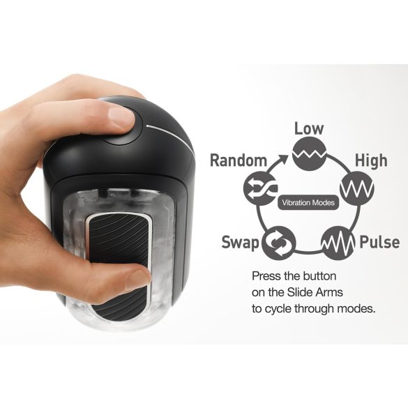 TENGA Flip Zero - masturbator puternic (negru)