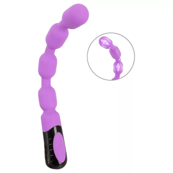 You2Toys - Vibrator punct G și P cu mărgele - mov