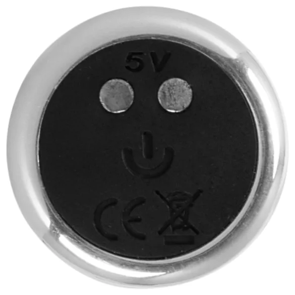 Rebel - vibrator pentru prostată din metal - argintiu