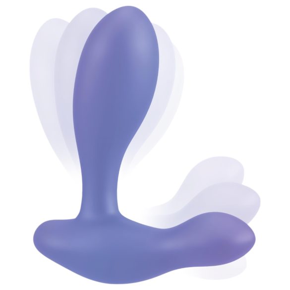 Smile - plug anal vibrator - silicon albastru