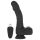 Naked Addiction - vibrator realist cu rotație și impulsuri (negru)
